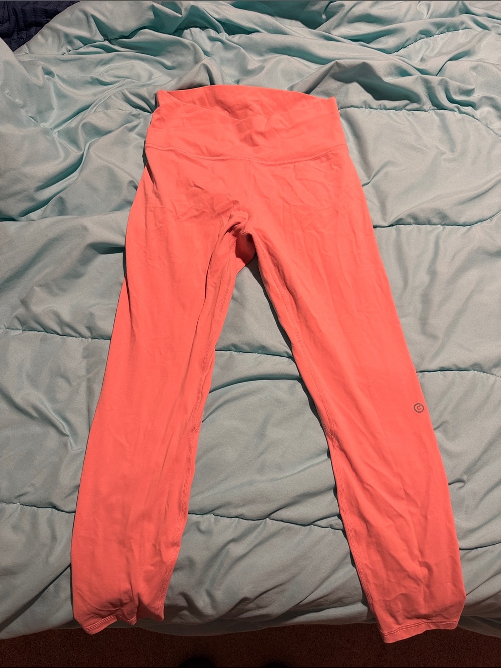 Coral High-Waisted Performance Leggings